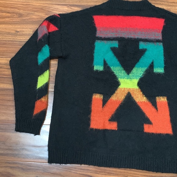 Men's OFF-WHITE Mohair Arrows, Virgil Abloh 2013 Sweater - Picture 6 of 16